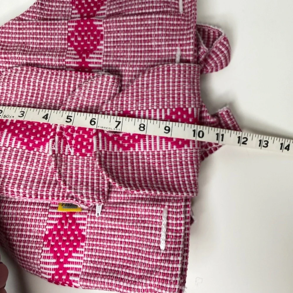 Pinzon Woven Backpack Womens Pink Geometric‎ Artisan Boho Small